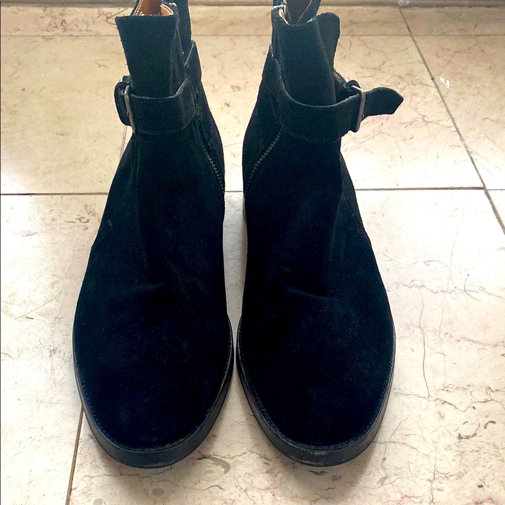 New Republic -Black Suede Ankle Boots